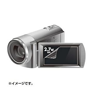 （まとめ）サンワサプライ 液晶保護フィルム（2.7型ワイドデジタルビデオカメラ用） DG-LC27WDV【×10セット】