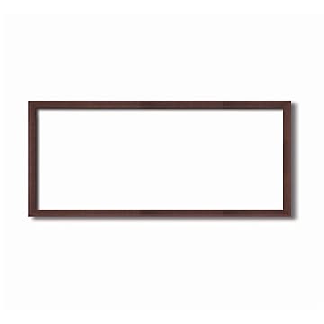 【長方形額】木製額 縦横兼用額 前面アクリル仕様 ■黒茶色長方形額（500×150mm）シタン色