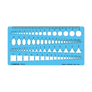 （まとめ） ステッドラー テンプレート 組合せ定規 エッジ付 976 03 1枚 【×3セット】