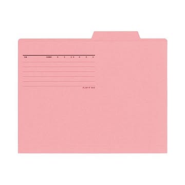 （まとめ） プラス 個別フォルダー FL-082IF A4E ピンク 50枚×5セット