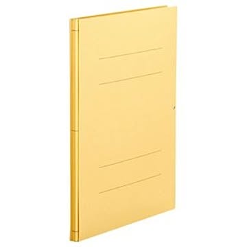 （まとめ） TANOSEE 背幅伸縮フラットファイル A4タテ 1000枚収容 背幅13〜113mm 黄 1冊 【×20セット】