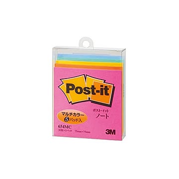（まとめ） スリーエムジャパン ポストイット ノート マルチカラー 【×10セット】