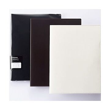 (まとめ) プロッシモ リサイクルレザーファイル A4 背幅15mm ブラック PRORLFA4BK 1冊 【×5セット】