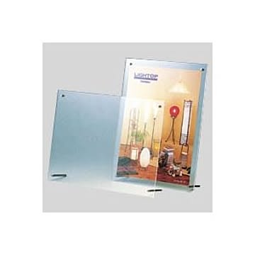 （まとめ） アクリルパンフレット立 CR-PF70-T 1枚入 【×2セット】