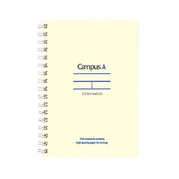 （まとめ）コクヨ キャンパスツインリングノート（ミニサイズ）A6 A罫 50枚 青 ス-T150A-B 1セット（10冊）【×5セット】
