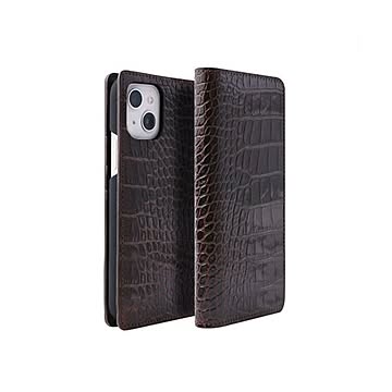abbi SIGNATURE LIPARI イタリアンレザーダイアリーケース for iPhone 13 ダークブラウン ABS21802i13BR