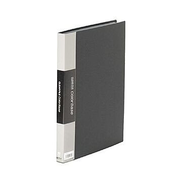 （まとめ） キングジム クリアファイル カラーベースW A4タテ 40ポケット 背幅24mm 黒 132CW 1冊 【×4セット】