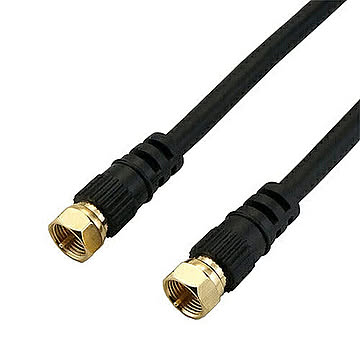 5個セット アンテナケーブル 0.5m ブラック 両側ネジ式コネクタ AC05-444BKX5 管理No. 4589452993659