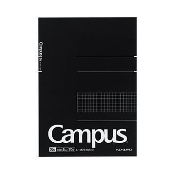 コクヨ キャンパス ノートパッド B55mm方眼（カットオフ）70枚 レ-M737S5-D 1セット（5冊）