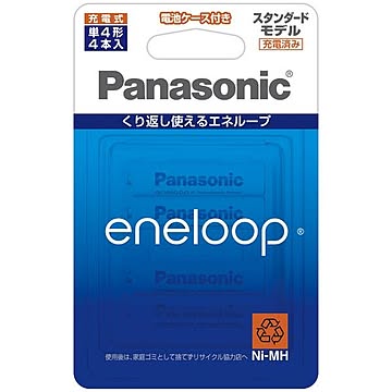 パナソニック（家電） エネループ 単4形 4本パック（スタンダードモデル） BK-4MCC/4C