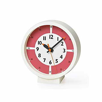 Lemnos レムノス fun pun clock with color! for table ふんぷんくろっく ウィズ カラー フォア テーブル YD18-05 知育時計 置掛兼用 掛時計 置時計