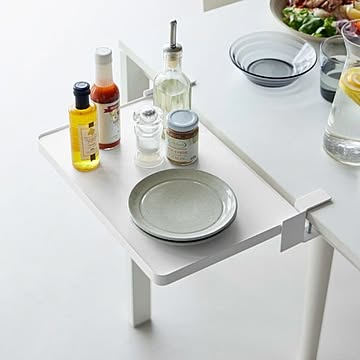  山崎実業 テーブル横折り畳み棚 タワー tower