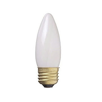 YAZAWA シャンデリア球10Wホワイト口金E26 C322610W 管理No. 4966307305643