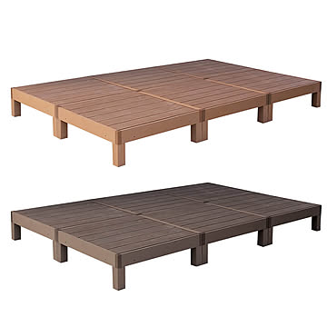 Ecofeel（エコフィール） 人工木ウッドデッキ 90×90cm 6台セット m11313