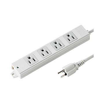まとめサンワサプライ 工事物件タップマグネット付 3P・4個口 1.0m TAP-K4N-1 1個×3セット