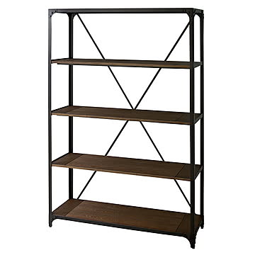 棚 組立式 ワイドラック 4段 DIS-939BK 幅121x奥行43x高さ180cm 東谷