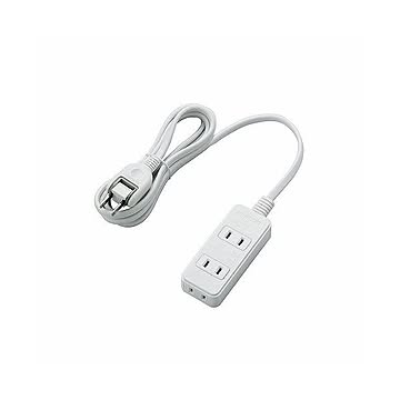 (まとめ)エレコム 電源タップ T-S02-2320WH×5セット