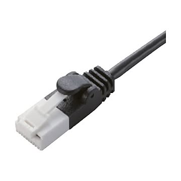 まとめエレコムツメ折れ防止スリムLANケーブルCat6 ブラック 3.0m LD-GPST/BK30 1本×5セット