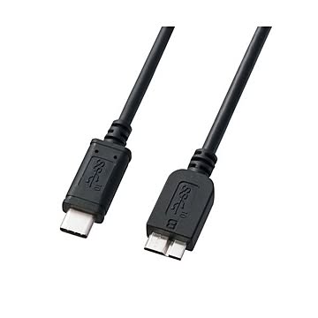 （まとめ） サンワサプライ USB3.1Gen2TypeC-microBケーブル KU31-CMCB10 【×2セット】