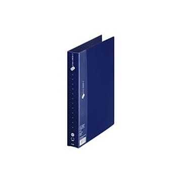 （まとめ）プラス 2リングファイルFC-121RF B5S 35mmネイビー【×10セット】