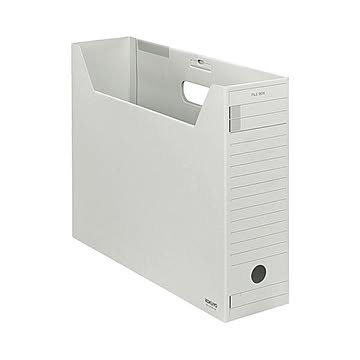 まとめ コクヨファイルボックス-FSFタイプ B4ヨコ 背幅102mm 灰 フタ付 B4-LFFN-M 1パック5冊  ×5セット