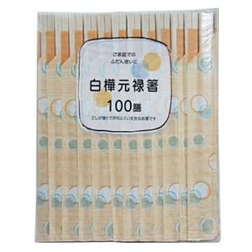 40個セット 水玉 元禄箸 100膳入り 21108