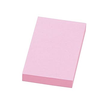 (まとめ) ライオン事務器ふせん［リペタ］ 貼ってはがせるメモ 76.2×50.8mm ピンク RL-15 1冊  【×50セット】