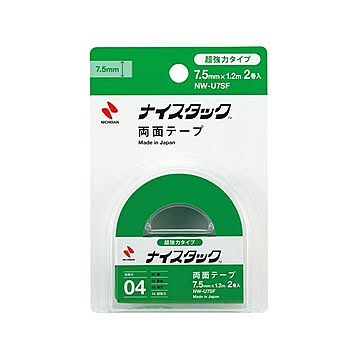 （まとめ） ニチバン ナイスタック 超強力タイプ 7.5mm×1.2m 2巻入 【×10セット】