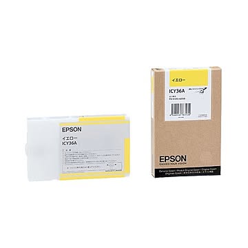 (まとめ) エプソン EPSON PX-P／K3インクカートリッジ イエロー 110ml ICY36A 1個  【×10セット】