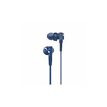 ソニー SONY ヘッドホン イヤホン ダイナミック密閉型カナルイヤホン 重低音モデル MDR-XB55 カナル型 ブルー MDR-XB55 LQ 管理No. 4548736062108