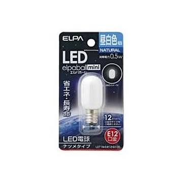 （まとめ）朝日電器 ELPA 電球形LEDランプ ナツメ型LDT1N-G-E12-G100 【×8セット】