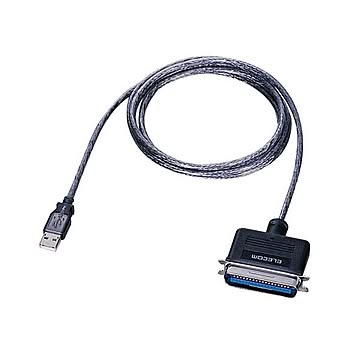 (まとめ) エレコム USB toパラレルプリンタケーブル (A)オス-アンフェノール36pinオス グラファイト 1.8m UC-PGT 1本 【×5セット】