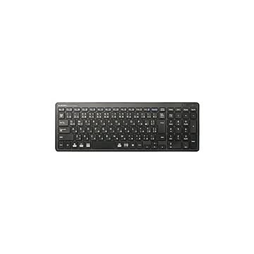 （まとめ）エレコム 無線フルキーボード 薄型 TK-FDP099TBK【×3セット】
