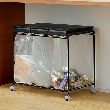 分別フレームダストワゴン フタ付き 【３分別】