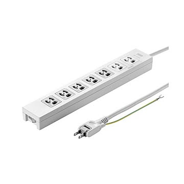 まとめサンワサプライ 電源タップ 3P・7個口2m TAP-F37-2KSR 1個×2セット