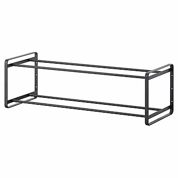 tower タワー (山崎実業) 石こうボード壁対応ウォールシューズラック 2段 Two-Tier Wall-Mounted Shoe Rack 下駄箱 シューズケース シューズホルダー