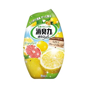 （まとめ） エステー お部屋の消臭力 グレープフルーツ 400ml 1セット（3個） 【×5セット】