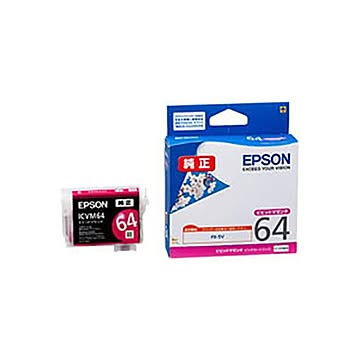 【純正品】 EPSON エプソン インクカートリッジ 【ICVM64 ビビッドマゼンタ】