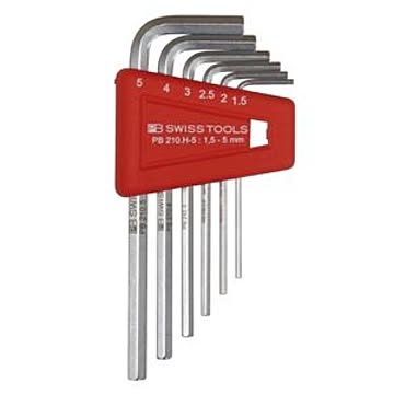 PB SWISS TOOLS 210H-5CN ホルダー付六角棒レンチセット