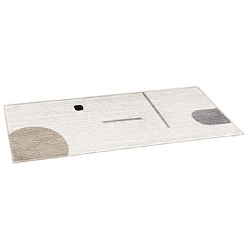MEDIK 長方形ラグ 40×100cm ダークブラウン MCH-A021-DB