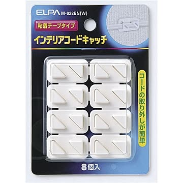 （まとめ） ELPA インテリアコードキャッチ 8個【×30セット】