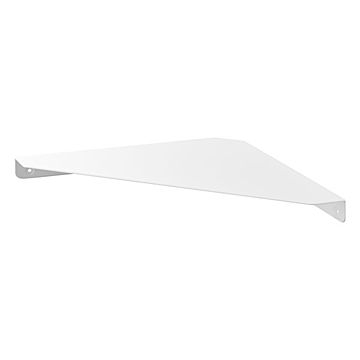 tower タワー (山崎実業) ウォールコーナーシェルフ Ｌ 石こうボード壁対応 Wall-Mounted Corner Shelf, Large, Drywall Compatible
