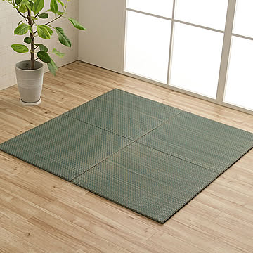 イケヒコ・コーポレーション プチカラー畳 4P 60×60×1.2cm ブルー 1040070040509