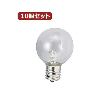 （まとめ）YAZAWA 10個セット ベビーボール球15WクリアE17 G301715CX10【×2セット】