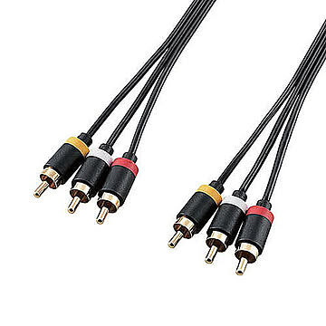 【5個セット】TV-ビデオデッキ用/RCAピンプラグ×3-RCAピンプラグ×3/2.0m DH-WRYN20X5 管理No. 4589453001117