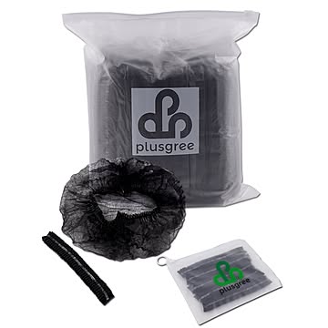 plusgree ディスポキャップ 100本 黒 携帯バッグ付