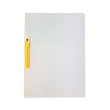 （まとめ） クリップインファイル A4判タテ型 SSS-105-50 イエロー 1冊入 【×20セット】