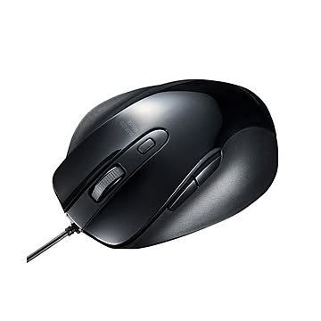 （まとめ） サンワサプライ 有線ブルーLEDマウス MA-BL123BK 【×3セット】