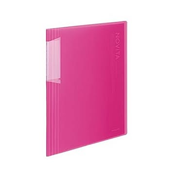 （まとめ）コクヨ クリヤーブック（ノビータ）固定式 B5タテ 20ポケット 背幅5〜40mm ピンク ラ-N21P 1セット（10冊）【×3セット】