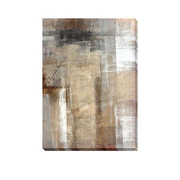 Art Panel Brown and Beige Abstract Art Painting アートパネル m13019